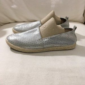 Brash Silver Espadrilles